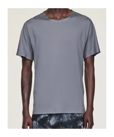 Y-3 Running Short Sleeved T-shirt In Gray