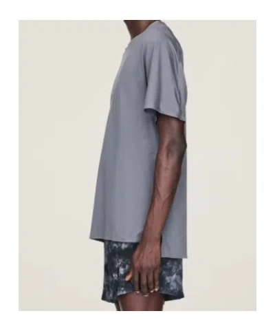 Y-3 Running Short Sleeved T-shirt In Gray