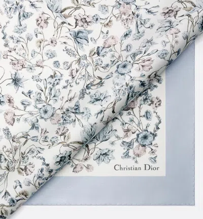Dior Millefiori 70 Square Scarf In White