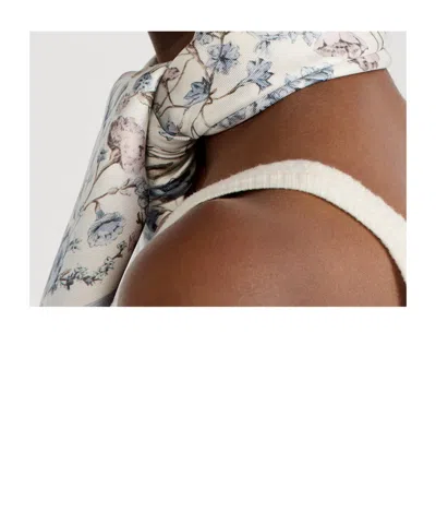 Dior Millefiori 70 Square Scarf In White