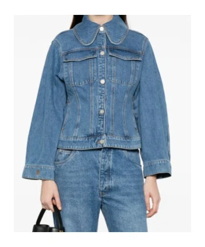 By Malene Birger Villies Denim Jacket In Blue