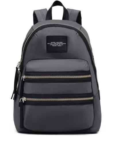 Marc Jacobs The Zipped Large Backpack In Gray