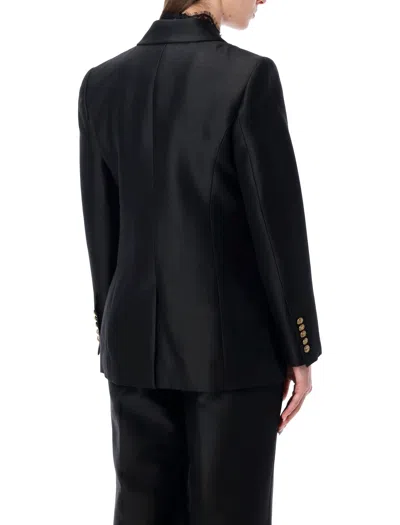 Zimmermann Hypnotic Wool-silk Blend Tailored Jacket In Black