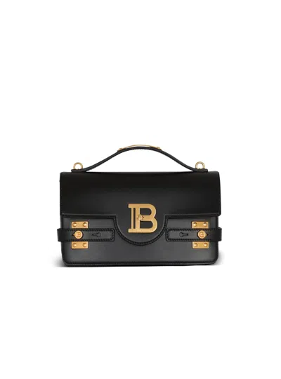 Balmain Smooth Leather B-buzz 24 Bag In Black