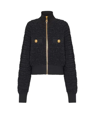Balmain Jacket With Decorative Buttons In Black