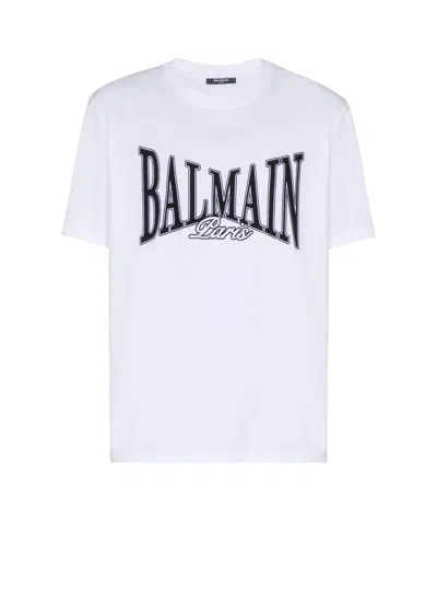 Balmain College Flock T-shirt In Animal Print