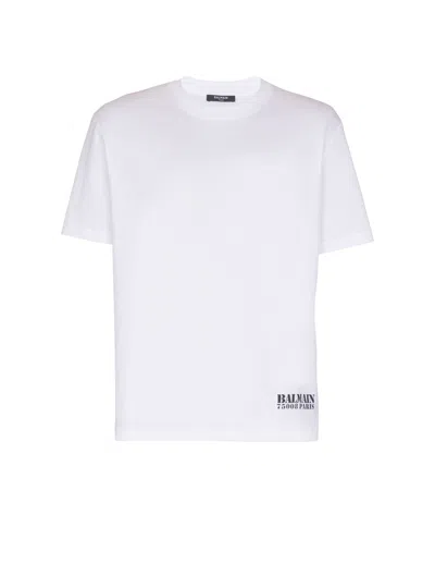 Balmain Stamp Printed T-shirt In White