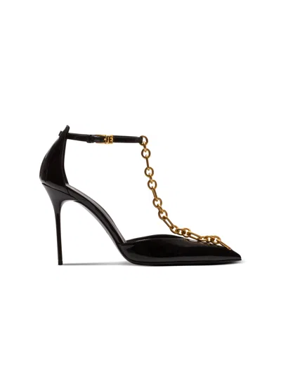 Balmain Sync Patent Leather Stilettos In Black