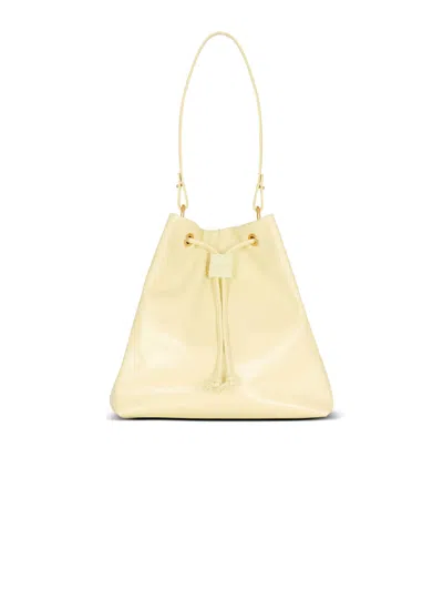 Balmain Pulse Calfskin Leather Backpack In Neutral