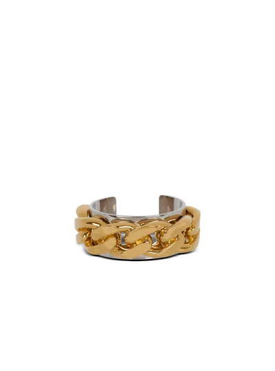 Balmain Chain-embellished Cuff Bracelet In Silber