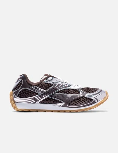 Bottega Veneta Men Fondant And Silver Technical Fabric And Mesh Orbit Sneakers In Multi