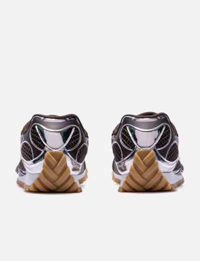 Bottega Veneta Men Fondant And Silver Technical Fabric And Mesh Orbit Sneakers In Multi