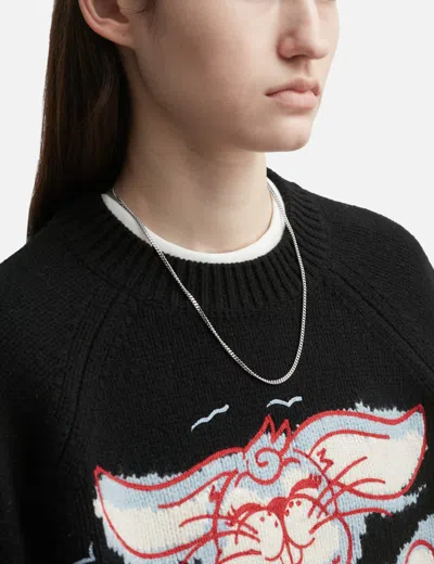 Tom Wood Frame Pendant Satin Thick In Metallic