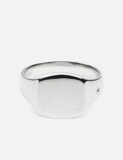 Tom Wood Mini Signet Cushion In Silver