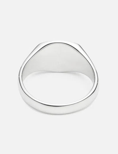 Tom Wood Mini Signet Cushion In Silver