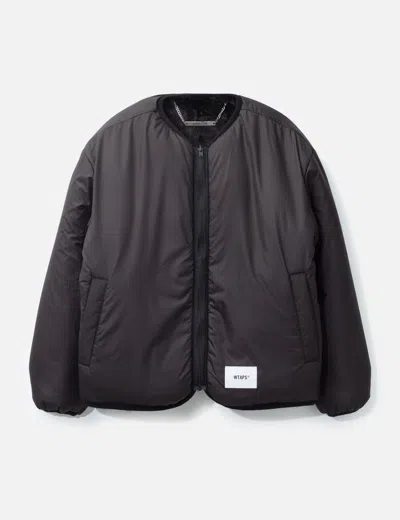 Wtaps Reversible Fun Fur Nylon Jacket In Black