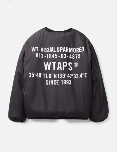 Wtaps Reversible Fun Fur Nylon Jacket In Black