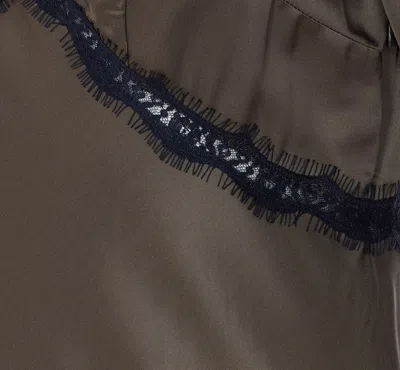 Rixo London Womens Pine Green Annina V-neck Woven Midi Dress In Brown