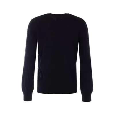 Apc Long-sleeved Knitted Pullover In Black