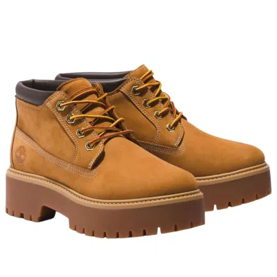 Timberland (wmns)  Stone Street Waterproof Platform 'wheat' In Brown