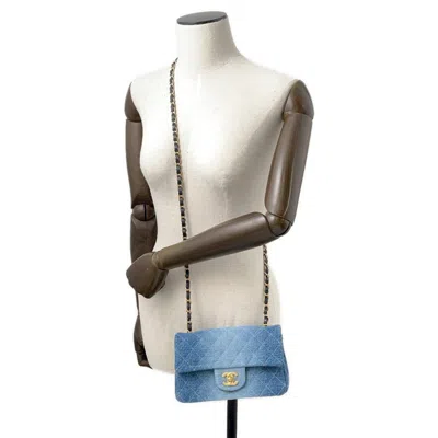 Pre-owned Chanel Denim Blue Denim Shoulder Bag ()