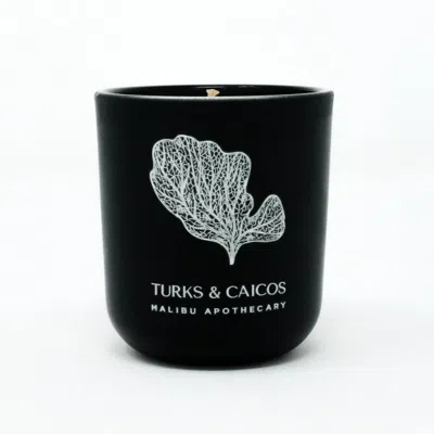 Malibu Apothecary Matte Black Votive - Turks & Caicos In Black