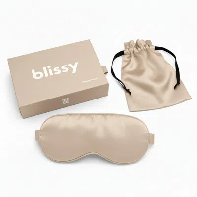 Blissy Sleep Mask - Champagne In Gold