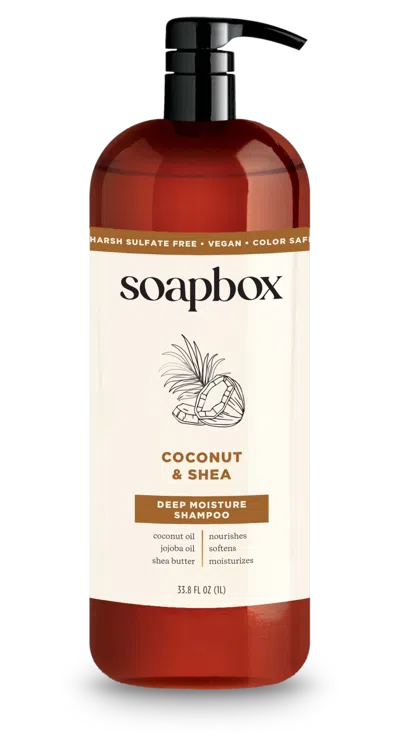 Soapbox Coconut & Shea Deep Moisture Shampoo - 33.8 oz In Brown