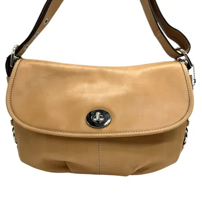 Pre-owned Coach Brown Camel Light Brown Leather Handbag Shoulder Bag ()