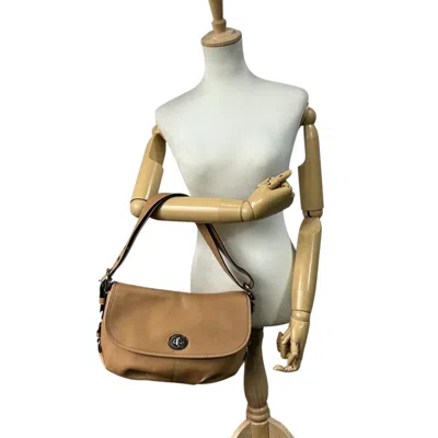 Pre-owned Coach Brown Camel Light Brown Leather Handbag Shoulder Bag ()