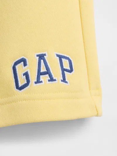 Gap Factory Kids Relaxed Gap Logo Pull-on Shorts In Yellow