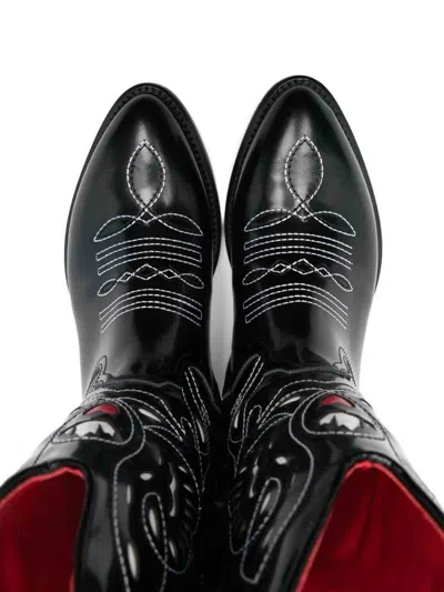Dsquared2 Leather Boots In Black