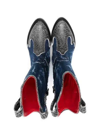 Dsquared2 Cowboy Boots In Blue