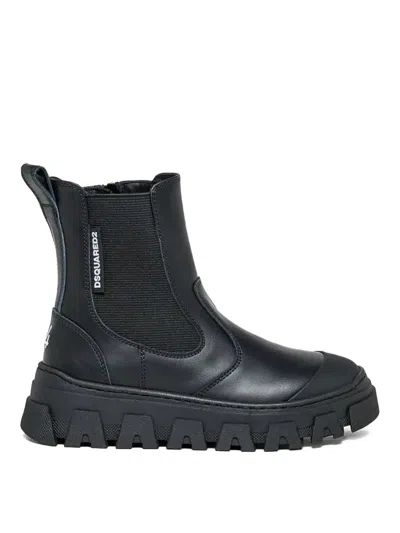 Dsquared2 Boot With Logo In Black