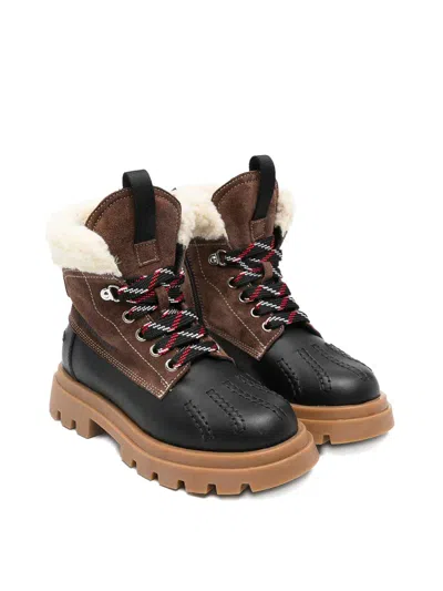 Dsquared2 Amphibians With Synthetic Fur In Black