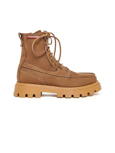Dsquared2 Explorer Boots In Brown