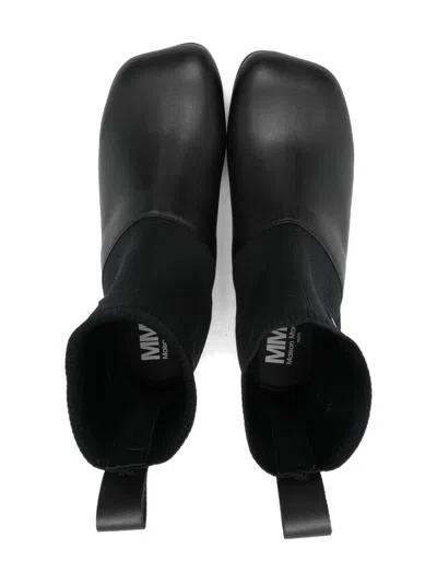 Mm6 Maison Margiela Back Pull Ankle Boots In Multi