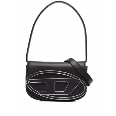 Diesel Xs 1dr Smooth Leather Top Handle Bag In Black