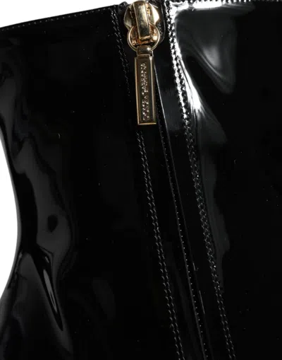 Dolce & Gabbana Crystal-embellished Ankle Boots In Black