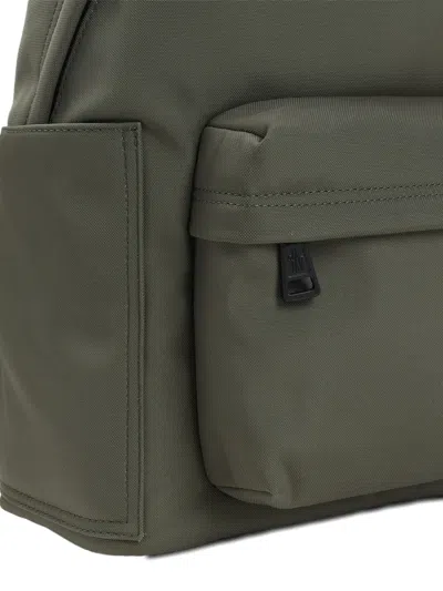 Moncler Pierrick Backpack Front Pocket Adjustable Straps Handle In Green