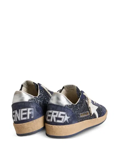 Golden Goose Ball Star Glitter-embellishment Sneakers In Blue