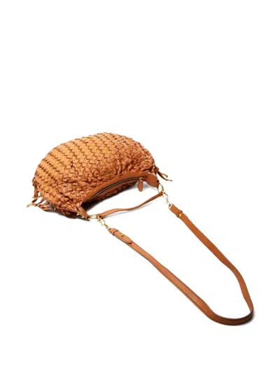 Pre-owned Miu Miu 2000-2015 Woven Fringed Tote Bag In Brown