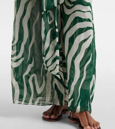 Johanna Ortiz Printed Beach Cover-up In Green