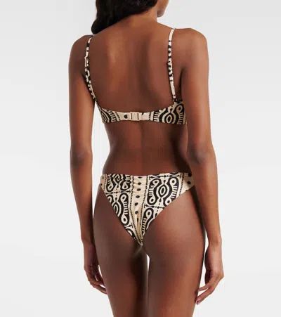 Johanna Ortiz Bandana Marina Printed Bikini Top In Multi