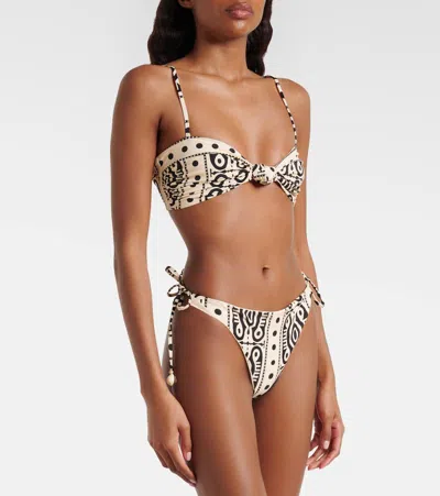 Johanna Ortiz Sagrado Printed Bikini Bottoms In Multi