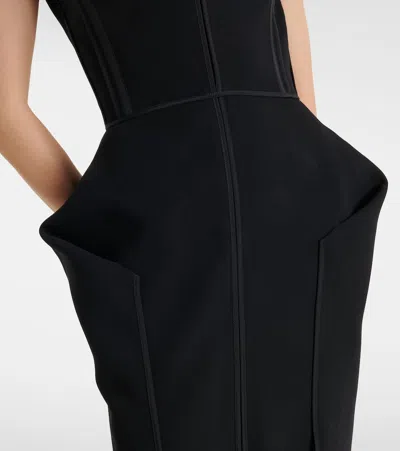 Maticevski Graduate Peplum Gown In Black