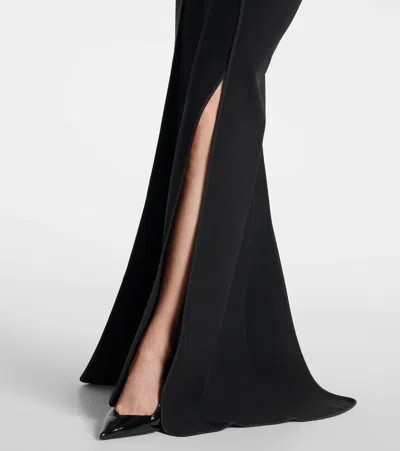 Maticevski Graduate Peplum Gown In Black