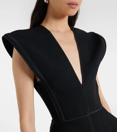 Maticevski Graduate Peplum Gown In Black