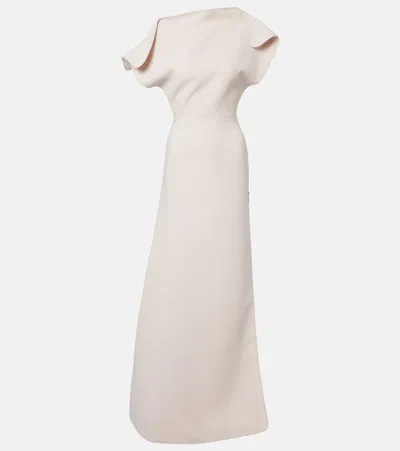 Maticevski Absolve Draped Gown In Neutral