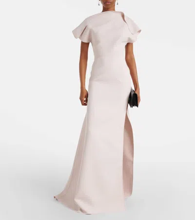 Maticevski Absolve Draped Gown In Neutral